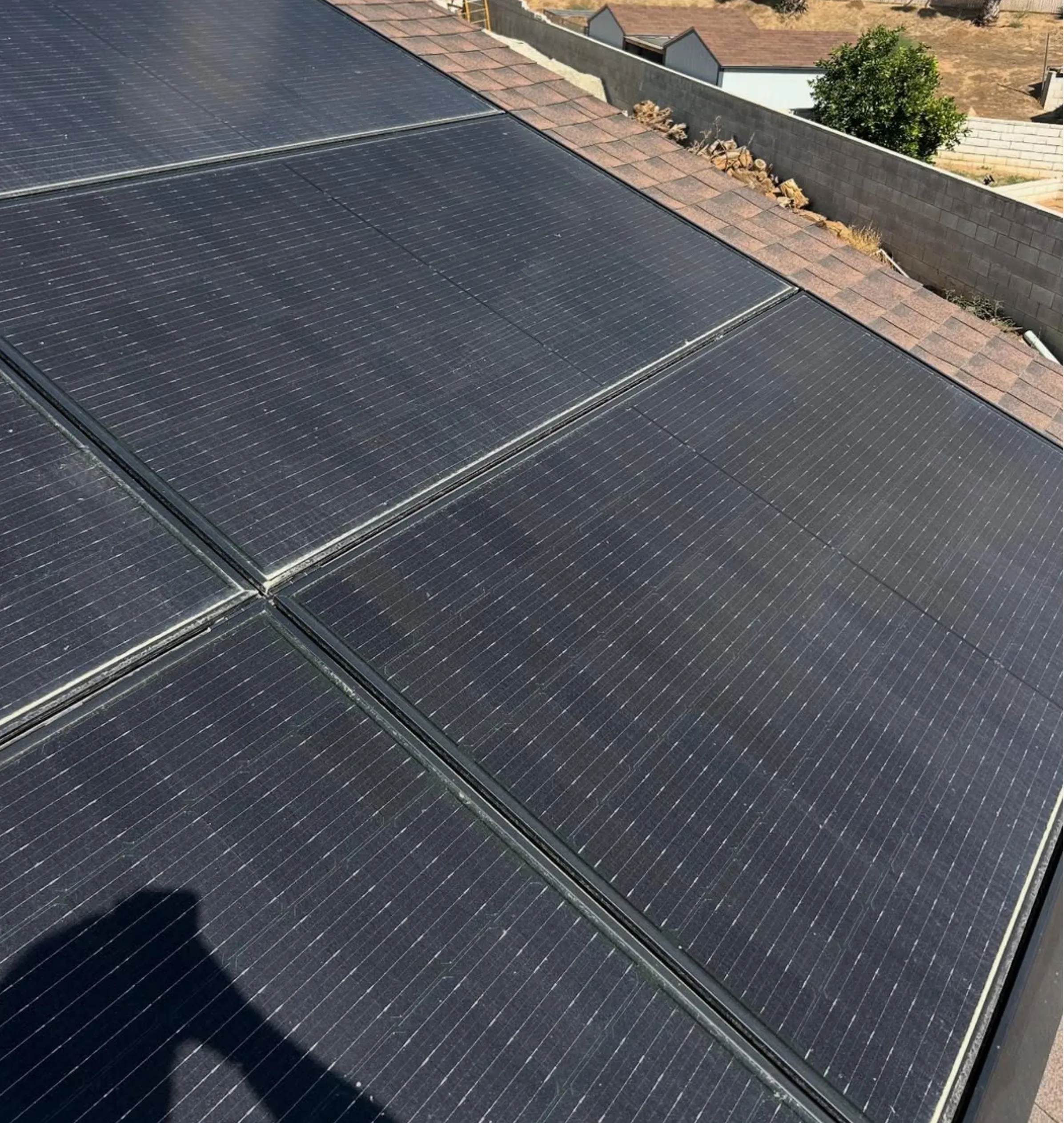 cleaning solar panels safely
